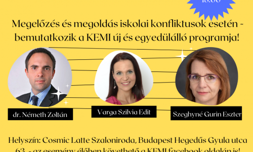 KEMI est: Megelőzés és megoldás iskolai konfliktusok esetén