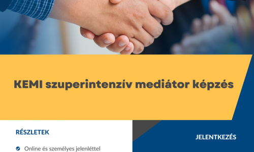 KEMI mediátor képzés - szuperintenzív képzés