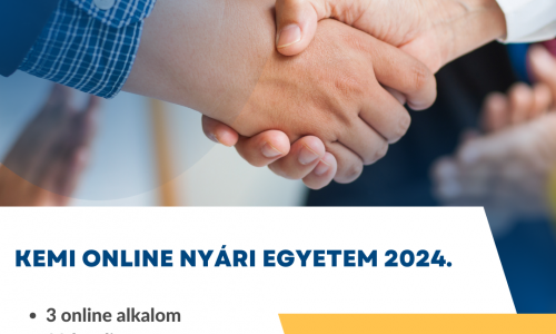 KEMI online nyári egyetem 2024.