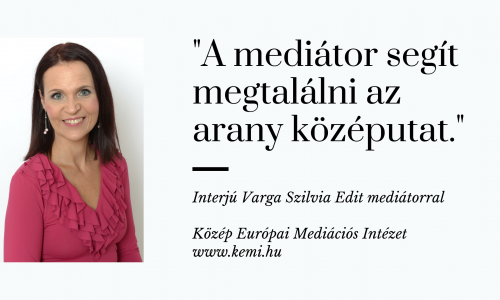 A mediátor segít megtalálni az arany középutat