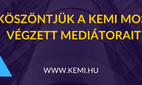 Sikeresen zárult a KEMI idei első mediátor képzése