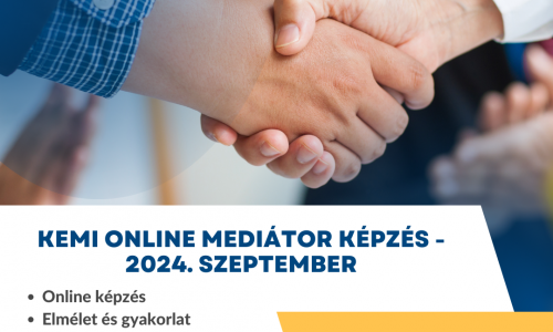 Szeptemberben indul a KEMI következő online mediátor képzése